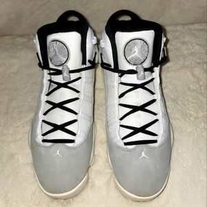 Nike Air Jordan 6 Rings Cement Grey Black Sail White FJ4650-077 Mens Sz 12 New